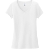 Custom District Womens Very Important Tee V-Neck. White