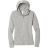 Custom District Womens Medal Full-Zip Hoodie. Light Grey