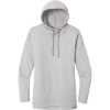 Custom District Womens Featherweight French Terry Hoodie Light Heather Gray