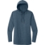 Custom District Womens Featherweight French Terry Hoodie Washed Indigo Blue