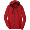 Custom District The Concert Fleece Full-Zip Hoodie. New Red