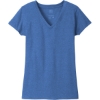 Custom District Womens Re-Tee V-Neck Blue Heather