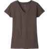 Custom District Womens Re-Tee V-Neck Deep Brown Heather