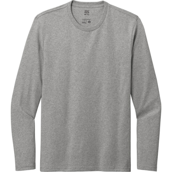 Custom District Re-Tee Long Sleeve Light Heather Gray