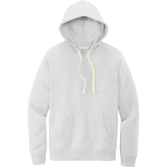 Custom District Re-Fleece Hoodie Ash Gray/White