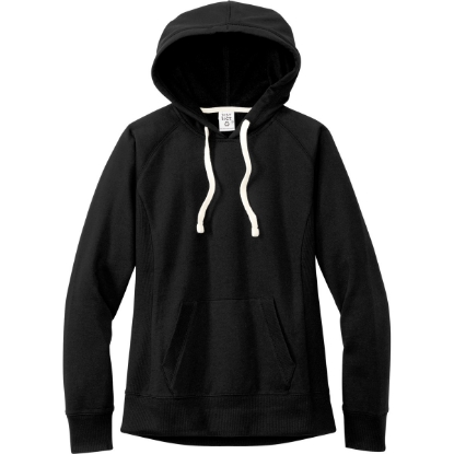 Custom District Womens Re-Fleece Hoodie Black