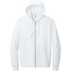 Custom District Re-Fleece Full-Zip Hoodie White