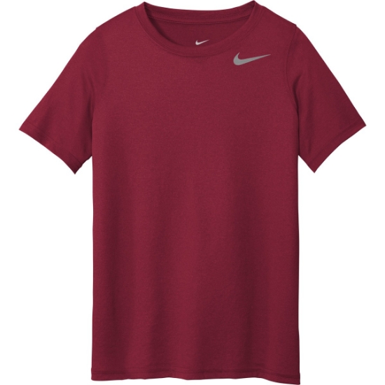 Custom Nike Youth Team rLegend Tee Team Maroon Red