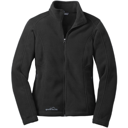Custom Eddie Bauer - Womens Full-Zip Fleece Jacket. Black