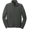 Custom Eddie Bauer Full-Zip Microfleece Jacket. Grey Steel