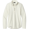 Custom Eddie Bauer Womens 1/2-Zip Microfleece Jacket Ivory White