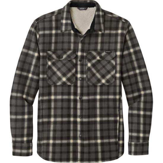 Custom Eddie Bauer Woodland Shirt Jac Gray Steel/Bone White Plaid