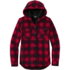 Custom Eddie Bauer Womens Woodland Shirt Jac Radish Red/Black Plaid