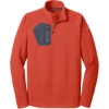 Custom Eddie Bauer 1/2-Zip Performance Fleece. Cayenne
