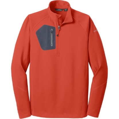 Custom Eddie Bauer 1/2-Zip Performance Fleece. Cayenne