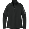 Custom Eddie Bauer Womens 1/2-Zip Performance Fleece. Black
