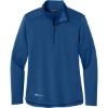 Custom Eddie Bauer Womens Smooth Mid Layer Fleece 1/2-Zip Cobalt Blue
