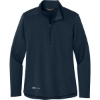 Custom Eddie Bauer Womens Smooth Mid Layer Fleece 1/2-Zip River Blue Navy