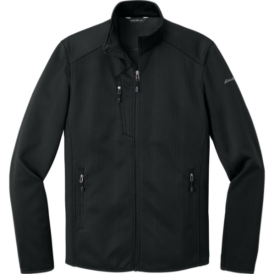 Custom Eddie Bauer Dash Full-Zip Fleece Jacket. Black