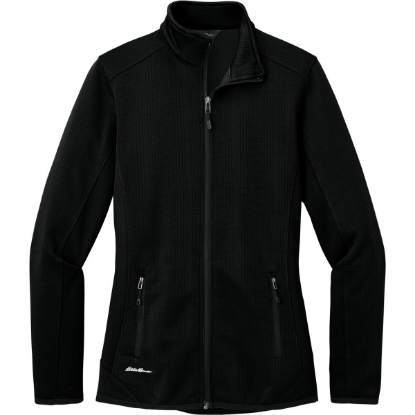 Custom Eddie Bauer Womens Dash Full-Zip Fleece Jacket. Black