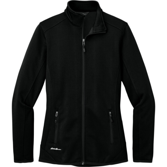 Custom Eddie Bauer Womens Dash Full-Zip Fleece Jacket. Black