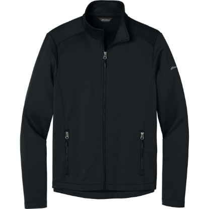 Custom Eddie Bauer Smooth Mid Layer Fleece Full-Zip Black