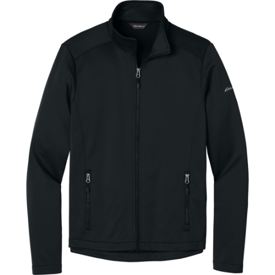 Custom Eddie Bauer Smooth Mid Layer Fleece Full-Zip Black