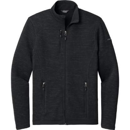 Custom Eddie Bauer Sweater Fleece Full-Zip. Black