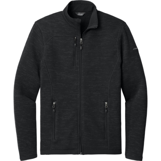 Custom Eddie Bauer Sweater Fleece Full-Zip. Black