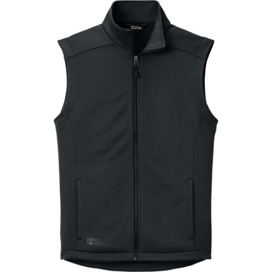 Custom Eddie Bauer Smooth Mid Layer Fleece Vest Black