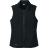 Custom Eddie Bauer Womens Smooth Mid Layer Fleece Vest Black