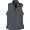 Custom Eddie Bauer Womens Smooth Mid Layer Fleece Vest Iron Gate Gray