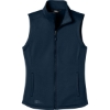 Custom Eddie Bauer Womens Smooth Mid Layer Fleece Vest River Blue Navy