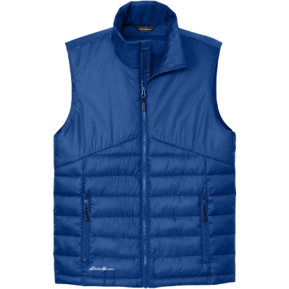 Custom Eddie Bauer Quilted Vest Cobalt Blue