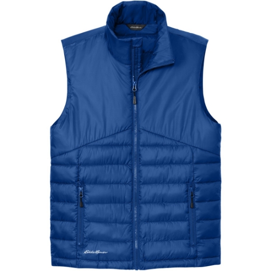Custom Eddie Bauer Quilted Vest Cobalt Blue