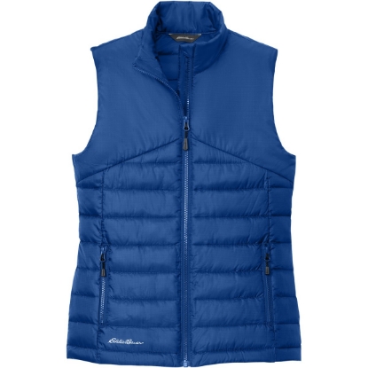 Custom Eddie Bauer Womens Quilted Vest Cobalt Blue
