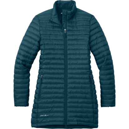 Custom Eddie Bauer Womens Packable Quilted Full-Zip Adriatic Blue