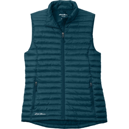 Custom Eddie Bauer Womens Packable Quilted Vest Adriatic Blue