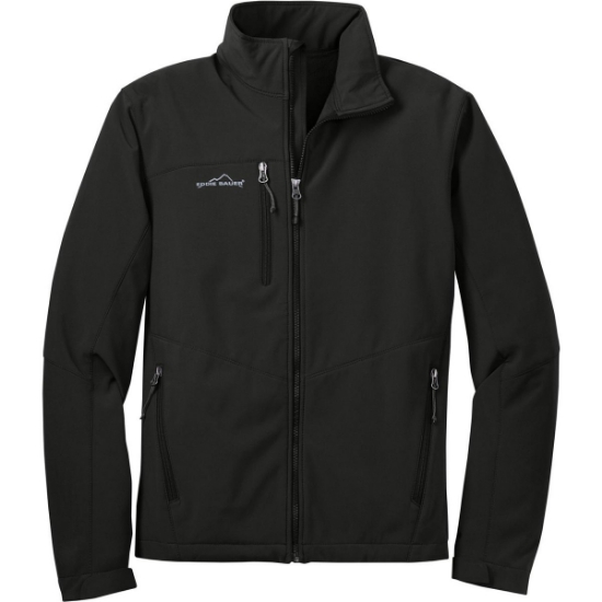 Custom Eddie Bauer - Soft Shell Jacket. Black
