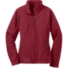 Custom Eddie Bauer Womens Soft Shell Jacket. Red Rhubarb