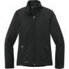 Custom Eddie Bauer Womens Shaded Crosshatch Soft Shell Jacket. Black