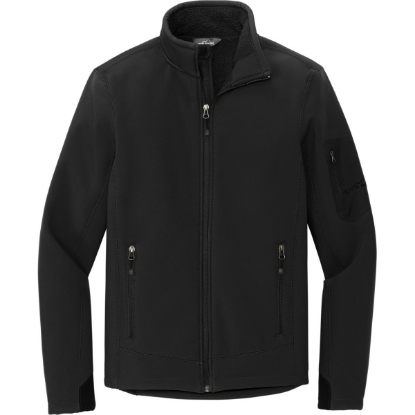 Custom Eddie Bauer Rugged Ripstop Soft Shell Jacket. Black