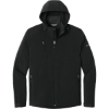Custom Eddie Bauer Hooded Soft Shell Parka. Black