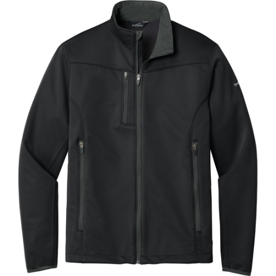 Custom Eddie Bauer Weather-Resist Soft Shell Jacket. Black