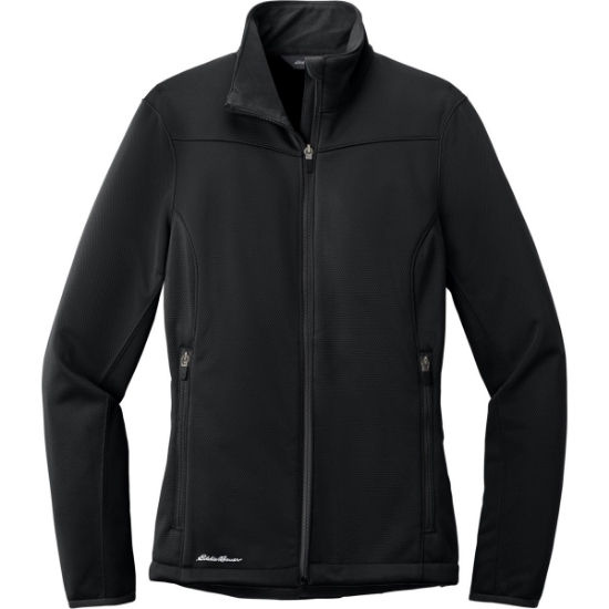 Custom Eddie Bauer Womens Weather-Resist Soft Shell Jacket. Black