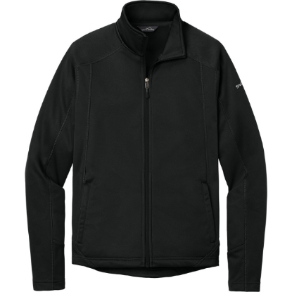 Custom Eddie Bauer Trail Soft Shell Jacket. Black/Black
