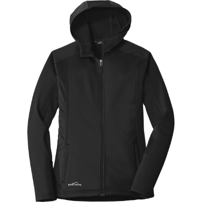 Custom Eddie Bauer Womens Trail Soft Shell Jacket. Black/Black