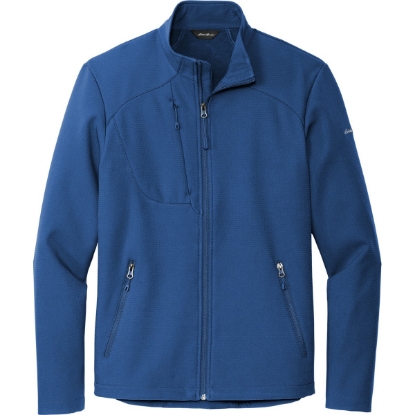 Custom Eddie Bauer Stretch Soft Shell Jacket Cobalt Blue