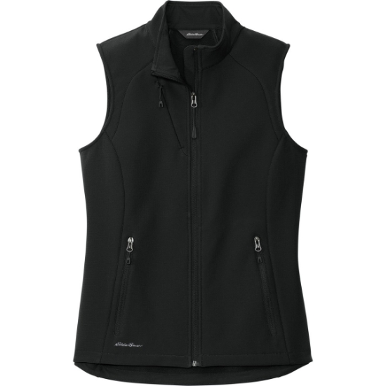 Custom Eddie Bauer Womens Stretch Soft Shell Vest Deep Black