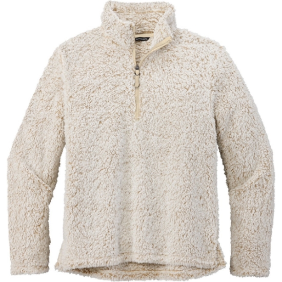 Custom Port Authority Cozy 1/4-Zip Fleece Oatmeal Heather Beige